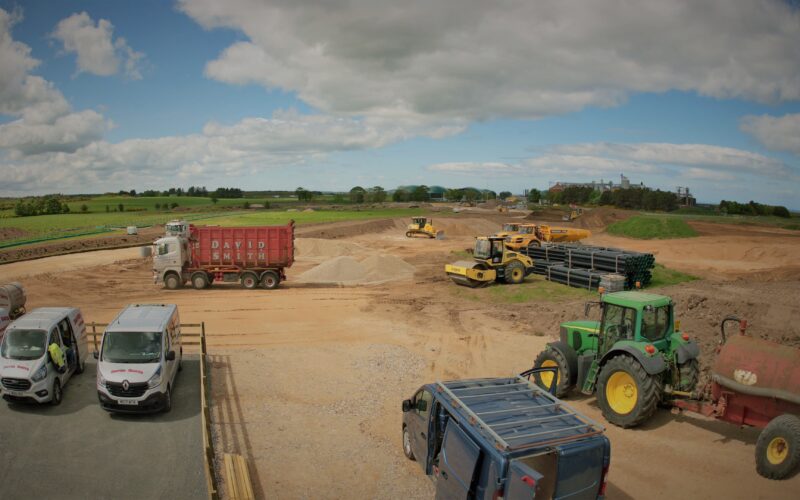 4k time lapse construction site camera